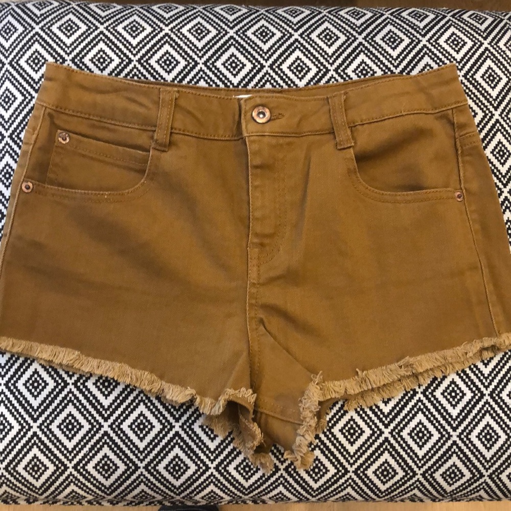 Forever 21 Tan Denim Shorts, Size 26